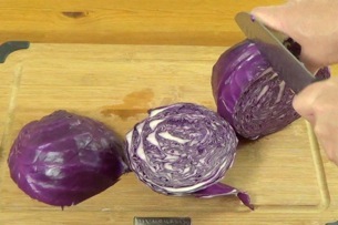 third and fourth sices of cabbage