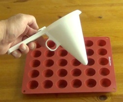 holding the funnel