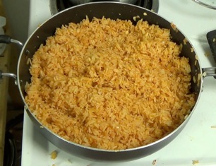 finished Mexican rice