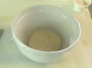 dough in a bowl pre-rise