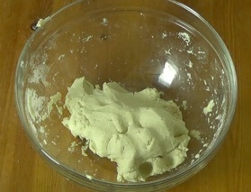 dough starts to form