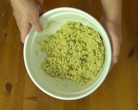 falafel mixture in a bowl