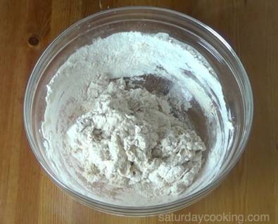 complete dough, ready for kneading