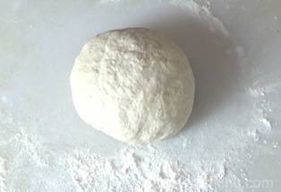 dough finished kneading, smooth texture