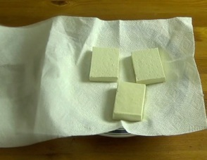 tofu after pressing