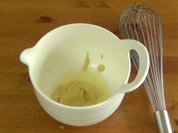 lemon juice and dijon in a bowl