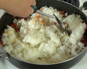 mix in rice