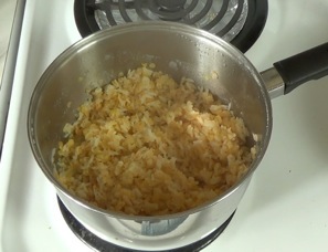cooked rice and lentils